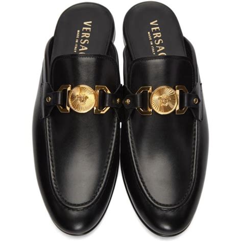 versace patent leather mens loafers at saks|Versace slip ons.